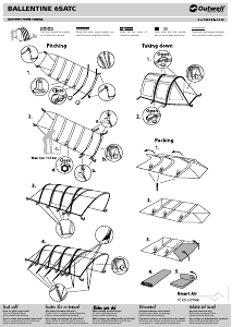 Brugsanvisning Outwell Ballentine 6SATC Telt