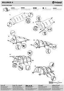 Manual Outwell Billings 4 Tent