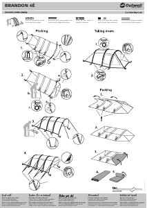 Manual Outwell Brandon 4E Tent