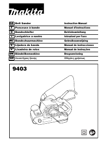 Handleiding Makita 9403 Bandschuurmachine