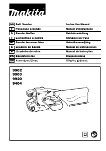 Manual Makita 9404 Belt Sander