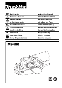 Kullanım kılavuzu Makita M9400 Zımpara kayışı tezgahı
