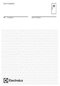 Mode d’emploi Electrolux EUT1100AOX Congélateur