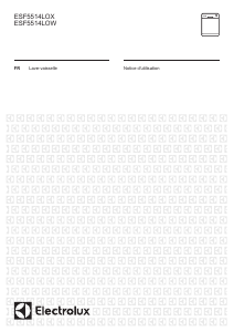 Mode d’emploi Electrolux ESF5514LOW Lave-vaisselle