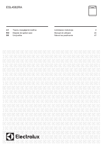 Rokasgrāmata Electrolux ESL4582RA Trauku mašīna