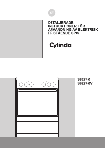 Bruksanvisning Cylinda S 8274 KV Spis