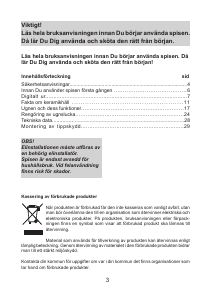 Bruksanvisning Cylinda SIB 5262 KVE Spis