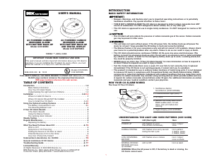 Handleiding BRK Electronics CO5120PDBN Koolmonoxidemelder
