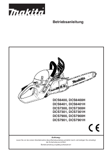 Bedienungsanleitung Makita DCS7300H Kettensäge