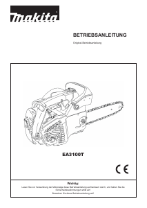 Bedienungsanleitung Makita EA3100T Kettensäge