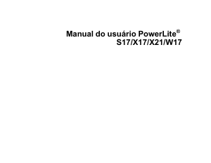 Manual Epson PowerLite X21 Projetor