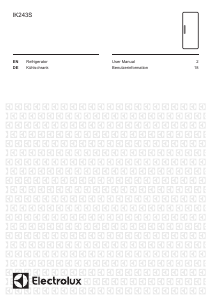 Handleiding Electrolux IK243SR Koelkast