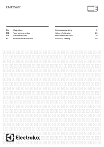 Mode d’emploi Electrolux EMT25207OW Micro-onde