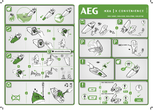 Εγχειρίδιο AEG HX6-27BM Ηλεκτρική σκούπα χειρός