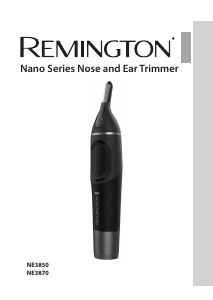 Manual de uso Remington NE3870 Recortador de nariz