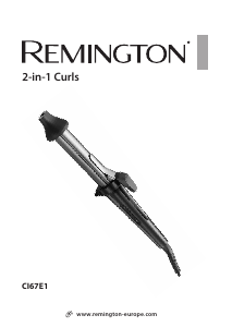 Посібник Remington CI67E1 2-in-1 Прилад для укладання волосся