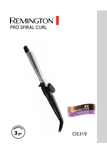 Руководство Remington CI5319 Pro Spiral Curl Стайлер для волос