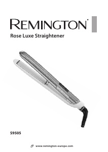 Käyttöohje Remington S9505 Rose Luxe Hiustensuoristin