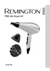 Manual Remington AC5913W Secador de cabelo