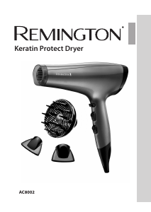 Manual Remington AC8002 Secador de cabelo