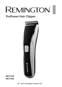 Руководство Remington HC7130 ProPower Машинка для стрижки волос