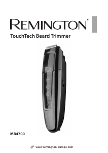Руководство Remington MB4700 TouchTech Триммер для бороды