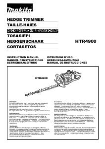Manual Makita HTR4900 Hedgecutter