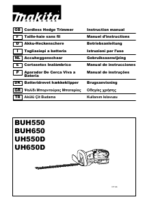 Manual Makita UH550D Hedgecutter
