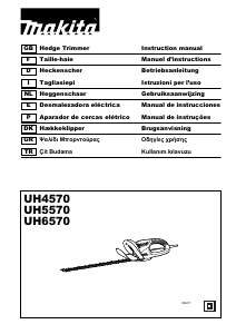 Manual Makita UH5570 Corta-sebes
