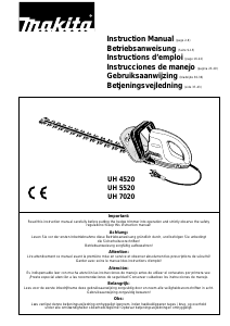 Handleiding Makita UH7020 Heggenschaar