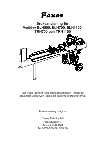 Bruksanvisning Faxes TRH1100 Vedklyv