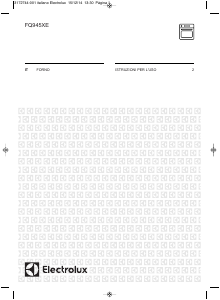 Manuale Electrolux FQ945XE Forno