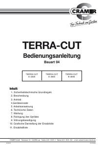Bedienungsanleitung Cramer Terra-cut E 3500 Gartenhäcksler