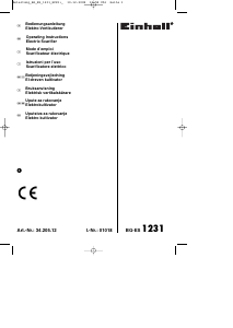 Manual Einhell BG-ES 1231 Lawn Raker