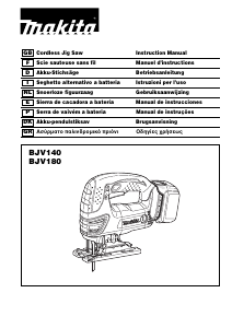 Manual Makita BJV180 Jigsaw