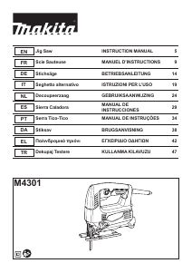 Manual Makita M4301 Jigsaw