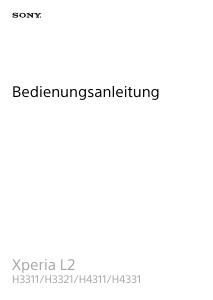 Bedienungsanleitung Sony Xperia L2 Handy