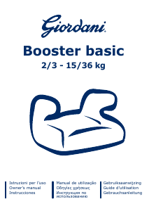 Manual Giordani Booster Basic Cadeira auto
