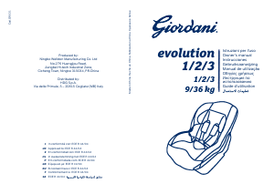 Manual Giordani Evolution 1-2-3 Cadeira auto