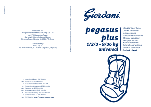 Manual Giordani Pegasus Plus Cadeira auto