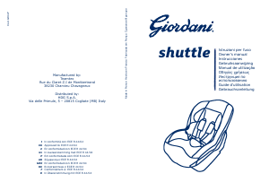 Manual Giordani Shuttle Car Seat