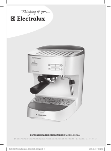 Наръчник Electrolux EEA260 Кафе машина