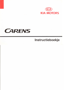 Handleiding Kia Carens (1999)