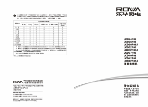 说明书 乐华LCD40P08液晶电视
