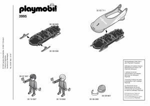 Mode d’emploi Playmobil set 3995 Winter Fun Equipe de bobsleigh