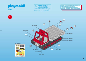 Manual Playmobil set 6249 Winter Fun Tracked vehicle