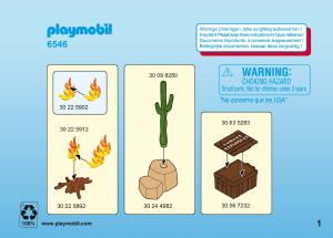 Hướng dẫn sử dụng Playmobil set 6546 Western Kẻ cướp