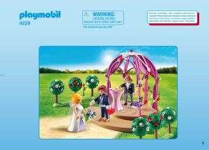Manual de uso Playmobil set 9229 Wedding Pabellón Nupcial con Novios