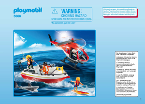 Bedienungsanleitung Playmobil set 5668 Waterworld Küstenwache