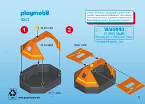 Handleiding Playmobil set 6552 Waterworld Reddingsvlot